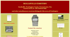 Desktop Screenshot of beallsvillecemetery.org