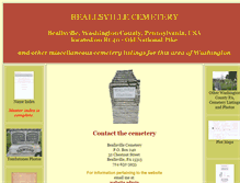Tablet Screenshot of beallsvillecemetery.org
